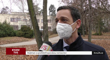 Hejtman si prohlédl kyjovskou nemocnici