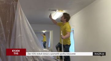 Žáci SOU získali dotaci a pomohli spolku Educante