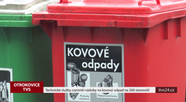 Technické služby rozmístí nádoby na kovový odpad na 200 stanovišť