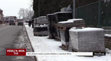 Na Lánech našla využití dlažba z náměstí Míru