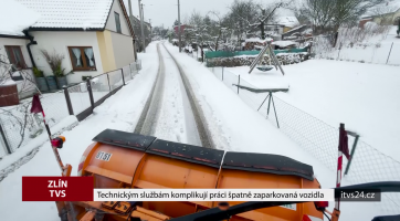 Technickým službám komplikují práci špatně zaparkovaná vozidla