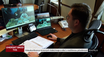 Videokonference krizových štábů kraje a obcí s rozšířenou působností
