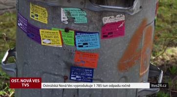 Ostrožská Nová Ves vyprodukuje 1 785 tun odpadu ročně