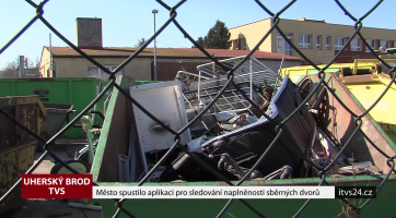 Město spustilo aplikaci pro sledování naplněnosti sběrných dvorů