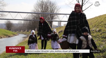 Folklórní soubor Věneček i přes složitou situaci přivítal jaro