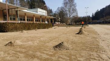 V lázeňském areálu vrcholí přípravy na novou sezonu