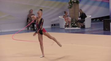 Moderní gymnastky se utkaly v Dubňanech