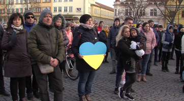 Na Masarykově náměstí se konal koncert na pomoc Ukrajině