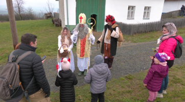 Skanzen Rochus navštívil Mikuláš i Barborka