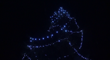 Vánoční strom rozsvítili také v Sadech