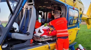 Žena při grilovačce utrpěla popáleniny 2. stupně a musel pro ni letět vrtulník