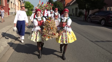 Jubilejní sté Dožínky v Dolním Němčí provázela třídenní slavnost