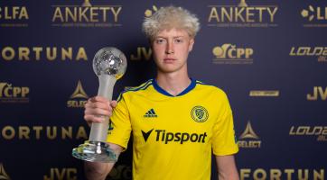 Zlínský fotbalový talent Tom Slončík se stal objevem ligové sezony 