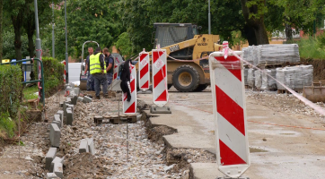 Ulice Jana Švermy v Uherském Brodě prochází důkladnou rekonstrukcí