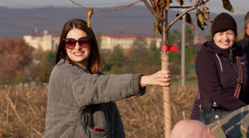 Alej života lemuje cyklostezku do Vlkoše