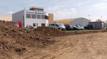 Staré Město buduje na Rybníčku novou pumptrackovou dráhu