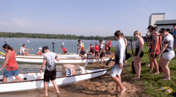 Dračí lodě jezdily na novoveském jezeře
