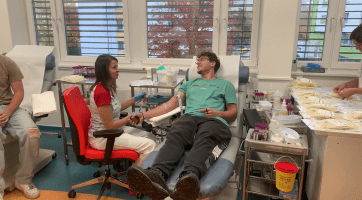 Studenti Střední průmyslové školy strojnické společně darovali krev