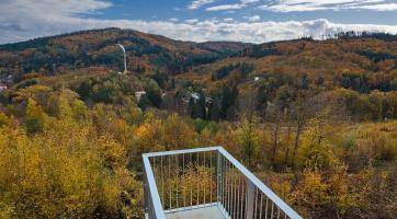 Z historického vodojemu u Slovácké búdy v Luhačovicích se stala turistická vyhlídka