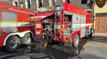 Ve zbrojnici dobrovolných hasičů v Kunovicích dopoledne hořelo