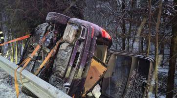 Nehoda v Hutisku-Solanci. Foto: HZS ZK