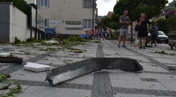 Silné bouřky zasáhly také Zlínský kraj, nejhůř jsou na tom Luhačovice