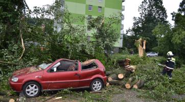 Silné bouřky zasáhly také Zlínský kraj, nejhůř jsou na tom Luhačovice