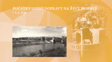 Počátky lodní dopravy na řece Moravě