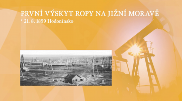 První výskyt ropy na jižní Moravě