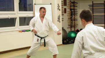 Trenér tradičního karate Radek Kleibl