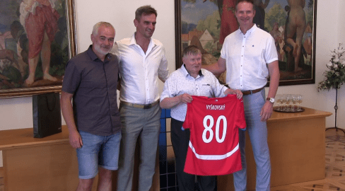 Neúnavný fotbalový funkcionář Petr Vyškovský oslavil osmdesátku