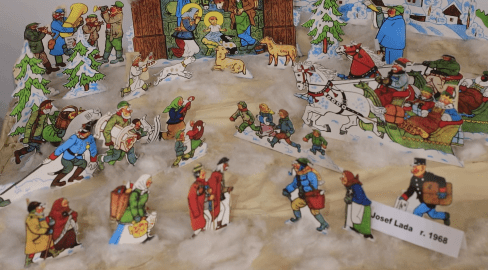 Za zpěvu koled otevřeli na Starém kvartýru výstavu betlémů