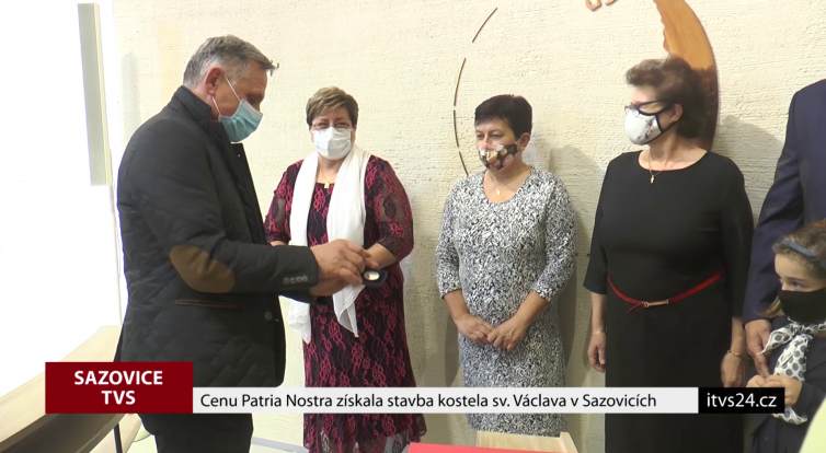 Cenu Patria Nostra získala stavba kostela sv. Václava v Sazovicích