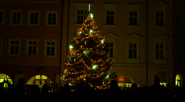V Kroměříži začal advent s předstihem, vánoční strom už svítí