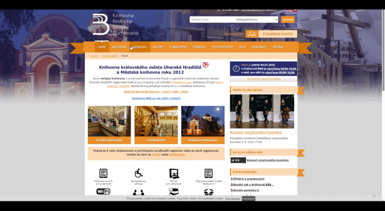 Kino a knihovna mají nový web