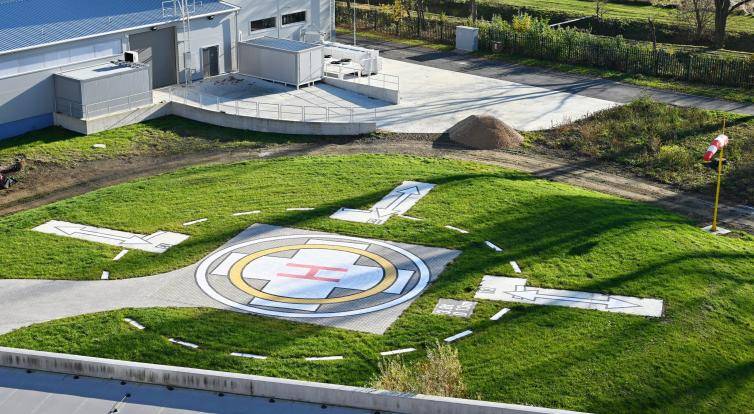 Uherskohradišťská nemocnice má nový heliport