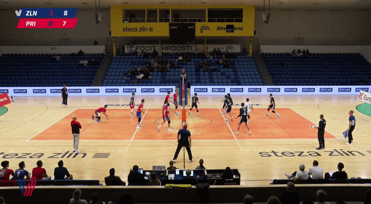 Valaši si upevnili 5. místo v tabulce, volejbalisté Zlína porazili Příbram