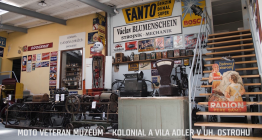 Moto veteran muzeum – Kolonial a vila Adler v Uherském Ostrohu