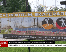 Město hledá provozovatele sportovního areálu u Baťova kanálu