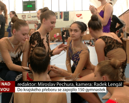 Do krajského přeboru se zapojilo celkem 150 gymnastek