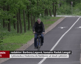 Cyklostezka z Hodonína do Ratíškovic už slouží cyklistům