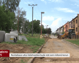Revitalizace ulice Velehradská bude stát osm milionů korun