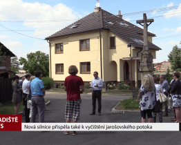 Nová silnice přispěla také k vyčištění jarošovského potoka
