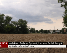 Výstavba průmyslové zóny ve Veselí