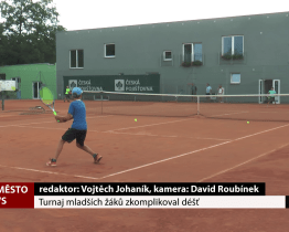 Turnaj mladších žáků zkomplikoval déšť