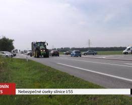 Nebezpečné úseky komunikace I/55