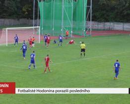 Fotbalisté Hodonína porazili posledního