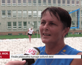 Finále plážového turnaje ovlivnil déšť