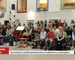 Gymnázium patřilo jedinečnému hudebnímu vystoupení