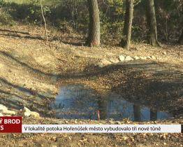 V lokalitě potoka Hořenůšek město vybudovalo tři nové tůně
